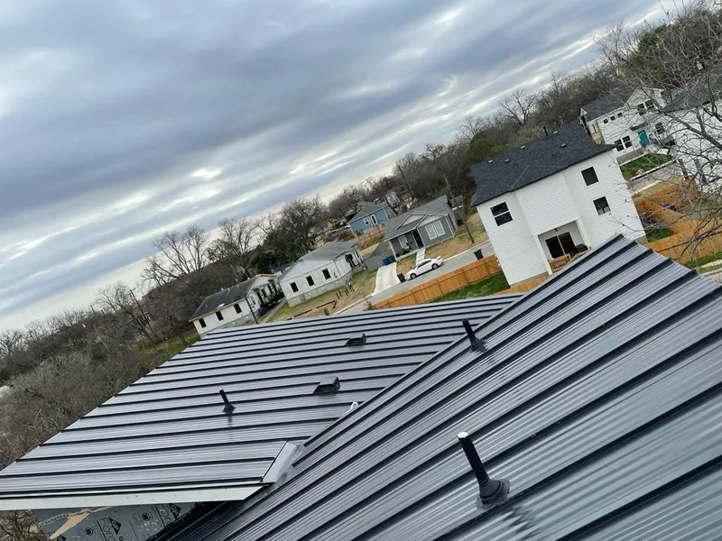 Standing seam metal roof panels with vents for Skylight Repair in Statesville
